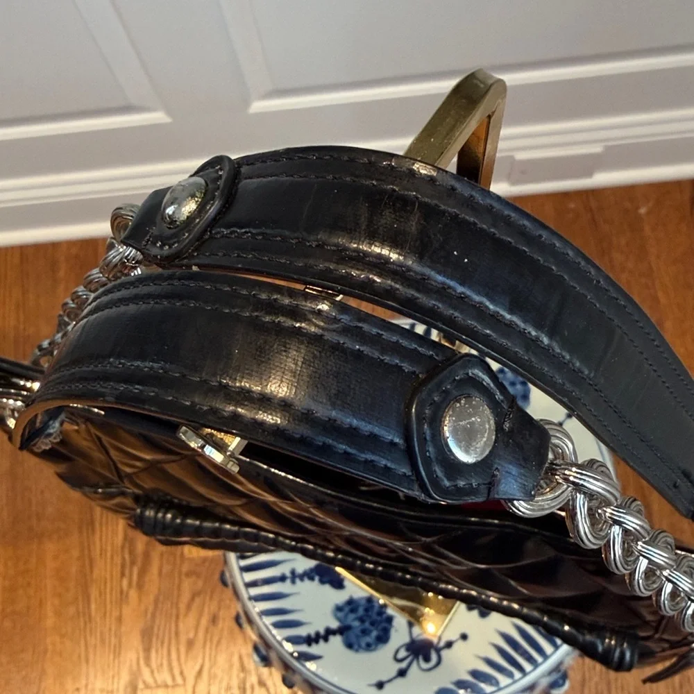 Coach Poppy Liquid Glass Quilted Shoulder Bag